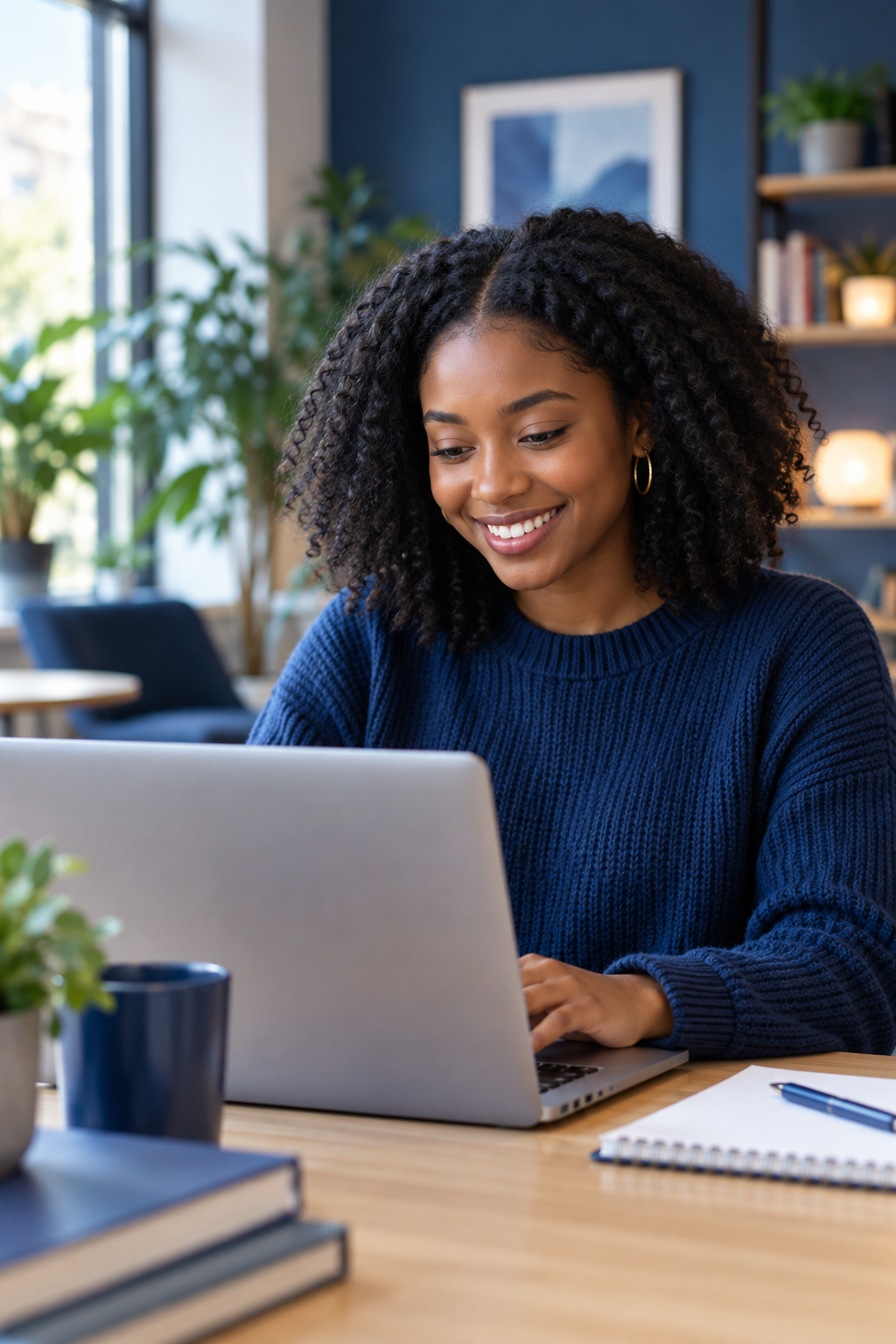 JOVLIS student learning on a laptop